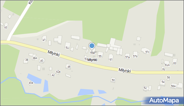 Poniatowa, Młynki, 53a, mapa Poniatowa