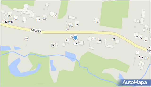 Poniatowa, Młynki, 56A, mapa Poniatowa