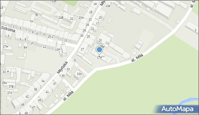 Prudnik, Młyńska, 27a, mapa Prudnik