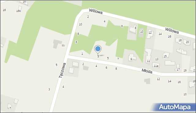Przyłęki, Młoda, 3, mapa Przyłęki
