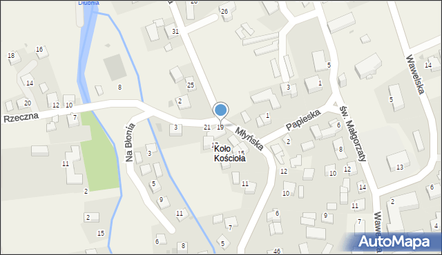 Raciborowice, Młyńska, 19, mapa Raciborowice