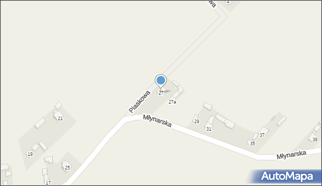 Radestów, Młynarska, 27, mapa Radestów