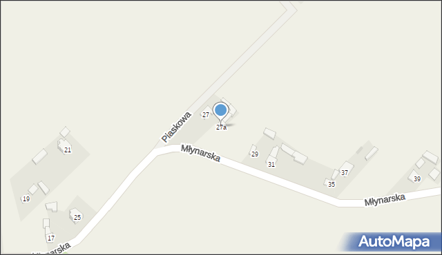 Radestów, Młynarska, 27a, mapa Radestów