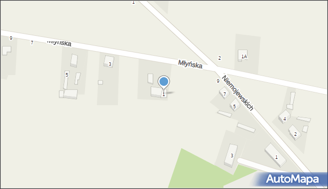 Radoszewice, Młyńska, 1, mapa Radoszewice