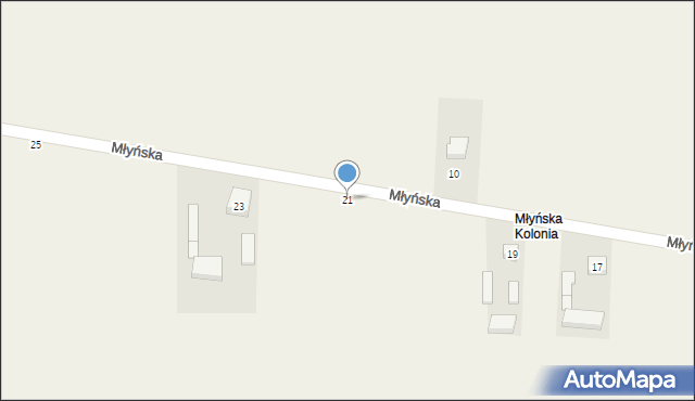 Radoszewice, Młyńska, 21, mapa Radoszewice