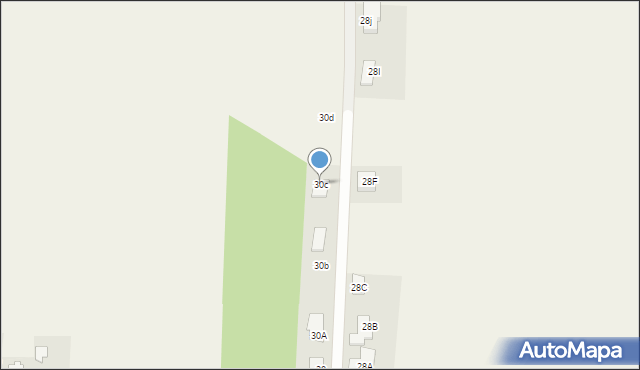 Rozalin, Młochowska, 30c, mapa Rozalin