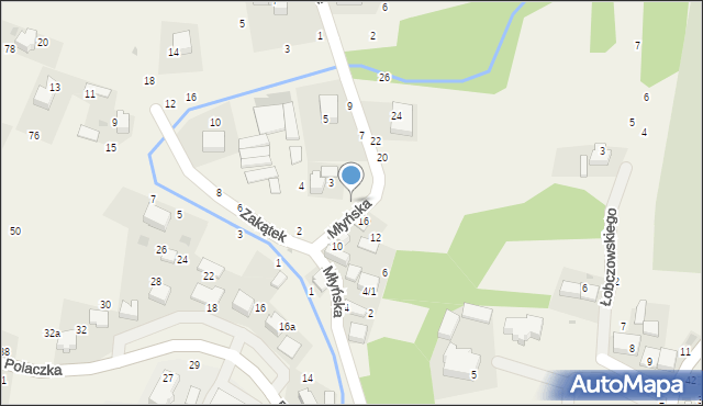 Rudawa, Młyńska, 5, mapa Rudawa