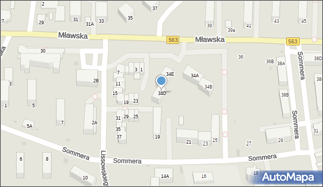 Rypin, Mławska, 34D, mapa Rypin