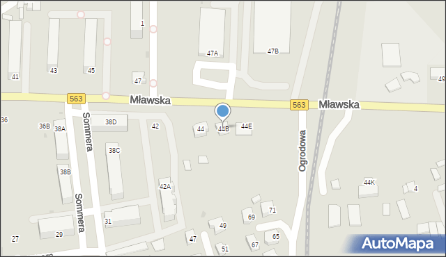 Rypin, Mławska, 44B, mapa Rypin