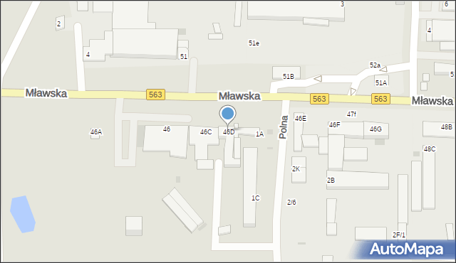 Rypin, Mławska, 46D, mapa Rypin