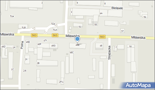 Rypin, Mławska, 48B, mapa Rypin