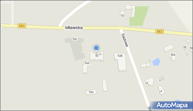 Rypin, Mławska, 54, mapa Rypin