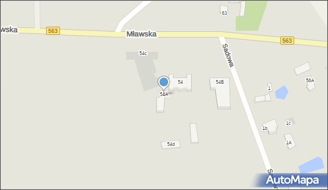 Rypin, Mławska, 54A, mapa Rypin