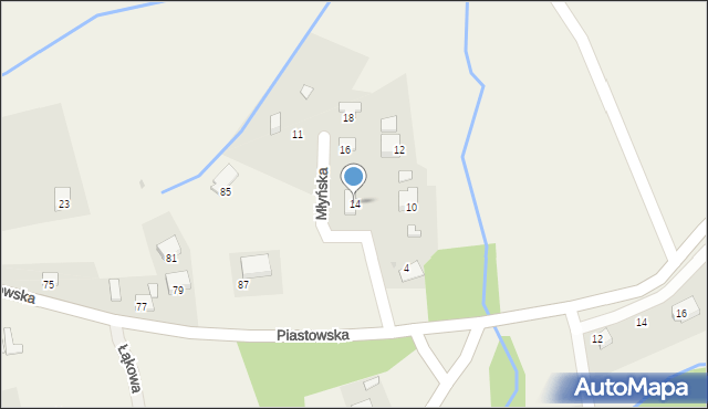 Rzeszotary, Młyńska, 14, mapa Rzeszotary