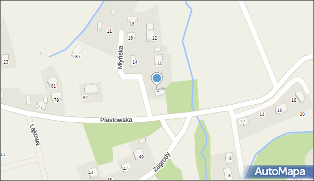 Rzeszotary, Młyńska, 4, mapa Rzeszotary