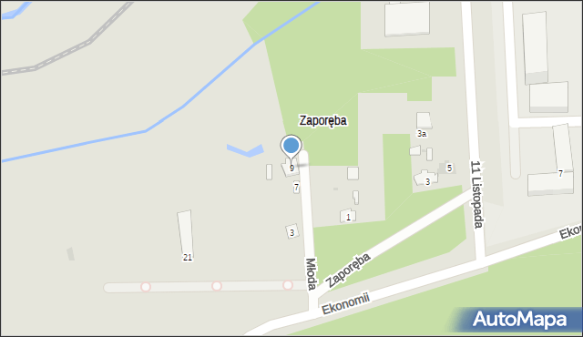 Skarżysko-Kamienna, Młoda, 9, mapa Skarżysko-Kamienna