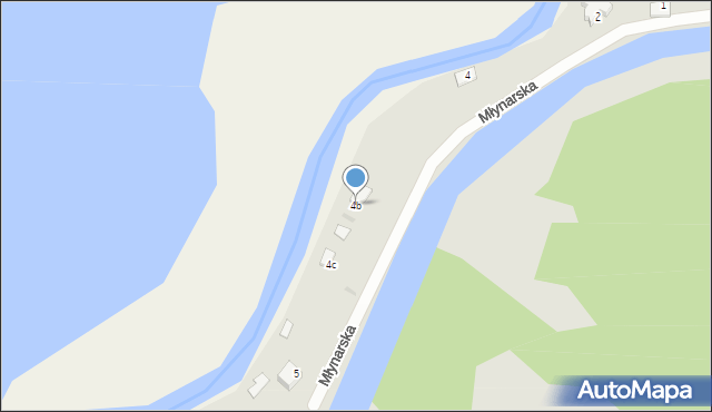 Stepnica, Młynarska, 4b, mapa Stepnica