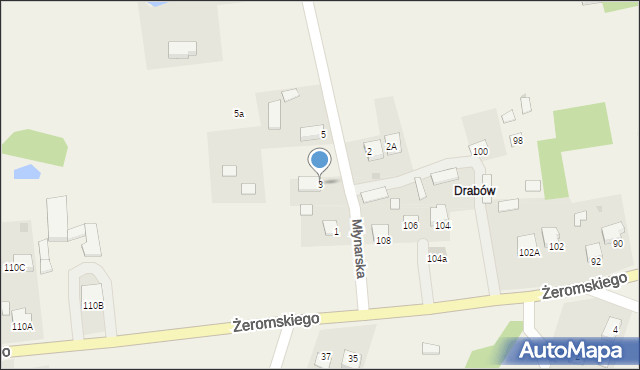 Strawczyn, Młynarska, 3, mapa Strawczyn