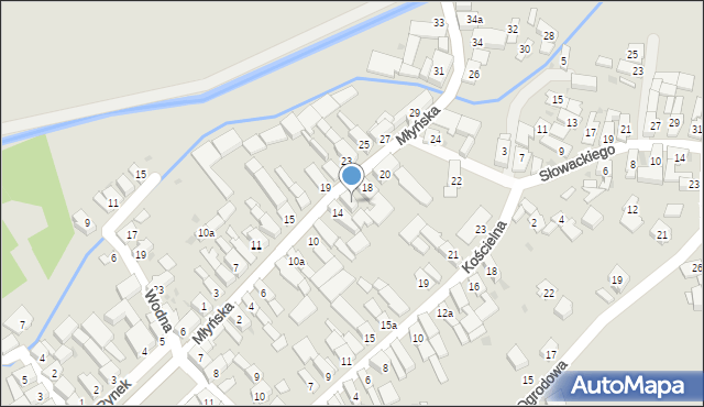 Strzeleczki, Młyńska, 16, mapa Strzeleczki