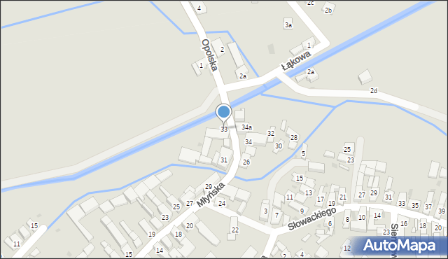 Strzeleczki, Młyńska, 33, mapa Strzeleczki