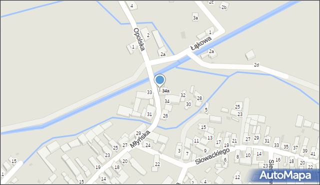 Strzeleczki, Młyńska, 36, mapa Strzeleczki