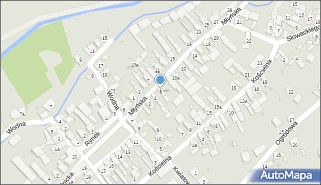 Strzeleczki, Młyńska, 6, mapa Strzeleczki