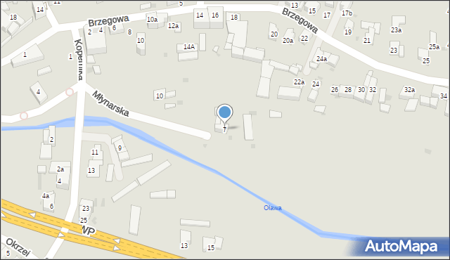 Strzelin, Młynarska, 7, mapa Strzelin