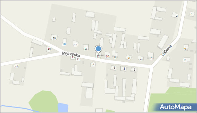 Suchcice, Młynarska, 12, mapa Suchcice