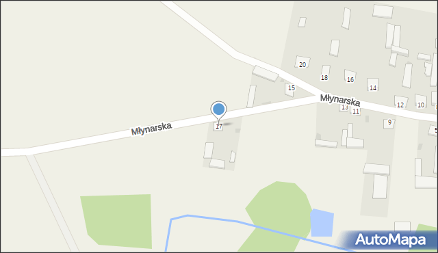 Suchcice, Młynarska, 17, mapa Suchcice