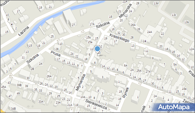 Świebodzice, Młynarska, 8, mapa Świebodzice