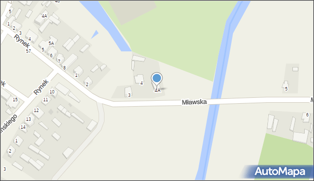 Szreńsk, Mławska, 4A, mapa Szreńsk