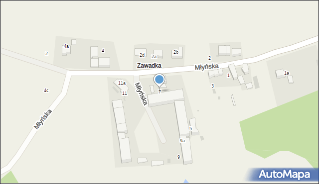 Szymanów, Młyńska, 7, mapa Szymanów