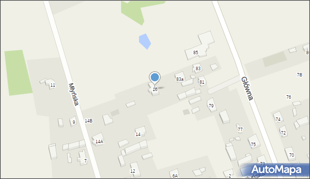 Trzebiszewo, Młyńska, 16, mapa Trzebiszewo