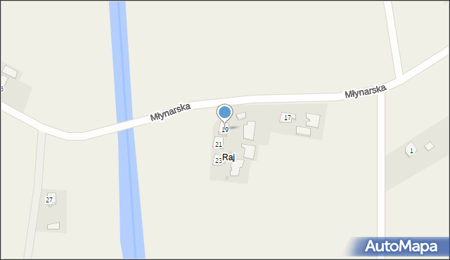 Trześń, Młynarska, 19, mapa Trześń