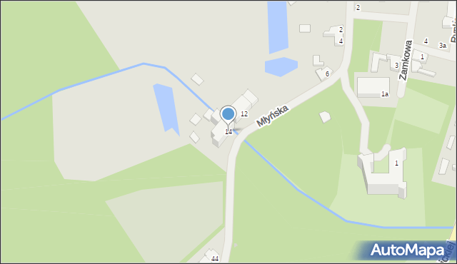 Tuczno, Młyńska, 14, mapa Tuczno