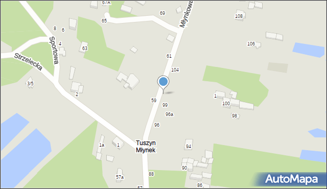 Tuszyn, Młynkowa, 100, mapa Tuszyn