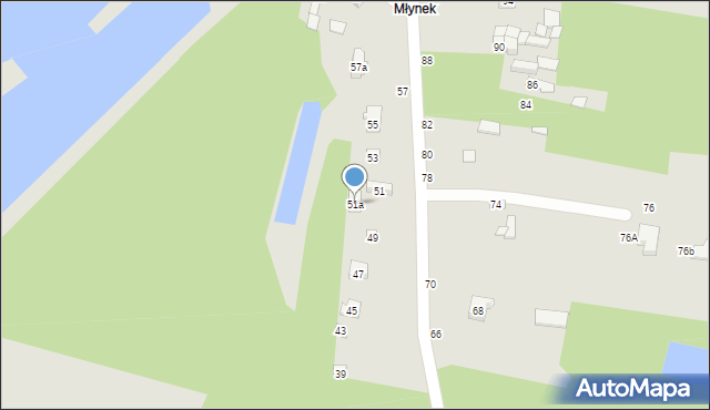 Tuszyn, Młynkowa, 51a, mapa Tuszyn