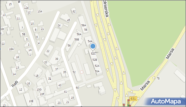 Warszawa, Młodnicka, 52C, mapa Warszawy