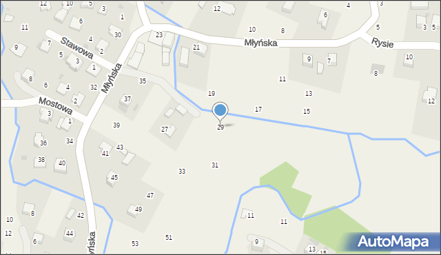 Wola Filipowska, Młyńska, 29, mapa Wola Filipowska