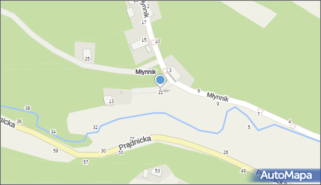 Wola Kalinowska, Młynnik, 11, mapa Wola Kalinowska