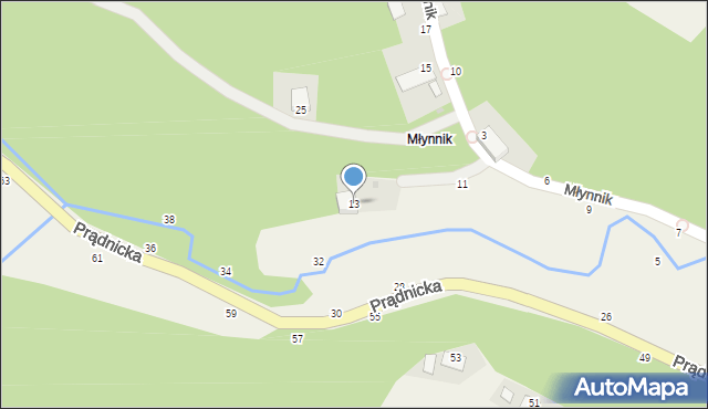 Wola Kalinowska, Młynnik, 13, mapa Wola Kalinowska