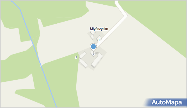 Zapolice, Młyńczysko, 2, mapa Zapolice