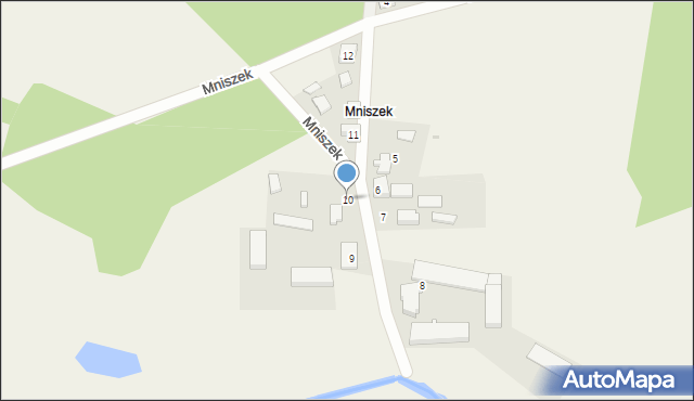 Karsin, Mniszek, 10, mapa Karsin