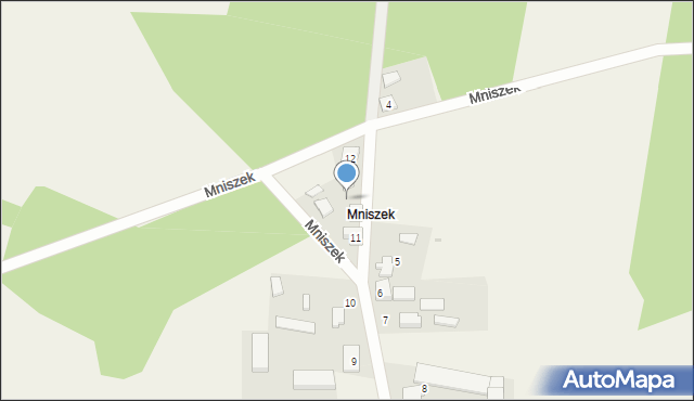 Karsin, Mniszek, 11b, mapa Karsin