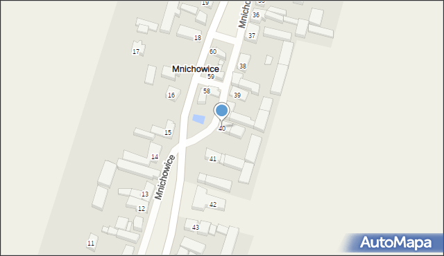 Mnichowice, Mnichowice, 40, mapa Mnichowice