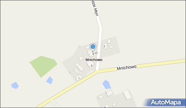 Mnichowo, Mnichowo, 4, mapa Mnichowo