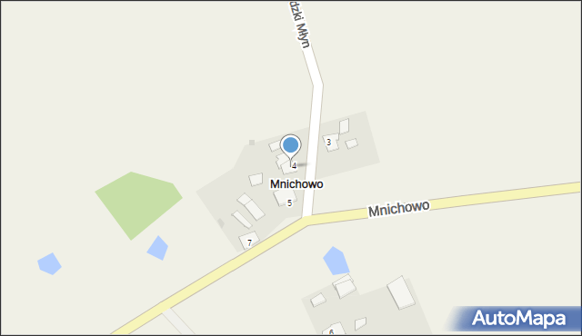 Mnichowo, Mnichowo, 4a, mapa Mnichowo