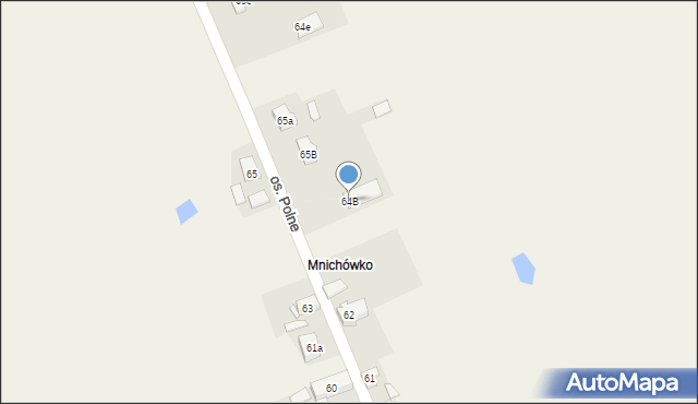 Mnichowo, Mnichowo, 64B, mapa Mnichowo