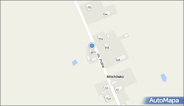 Mnichowo, Mnichowo, 65, mapa Mnichowo