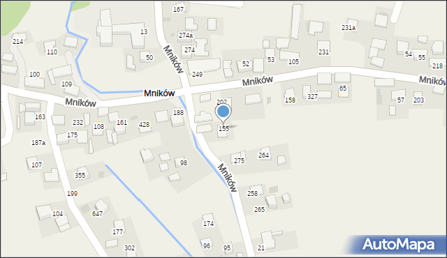 Mników, Mników, 155, mapa Mników